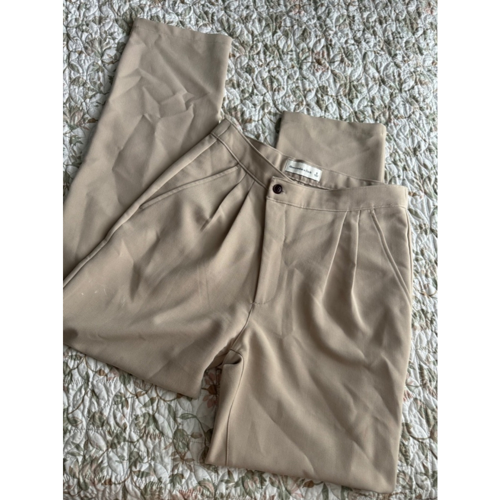 Women's Abercrombie & Fitch Beige Pants Size S